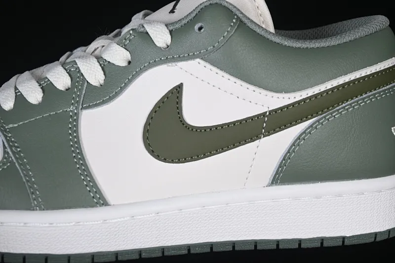 All categories Air Jordan Jordan series basketball shoes Air Jordan 1 Low High-end customized low-top sneakers Air Jordan 1 Low AJ1 Joe 1 meter white and green low-level cultural casual sneakers 553558-300